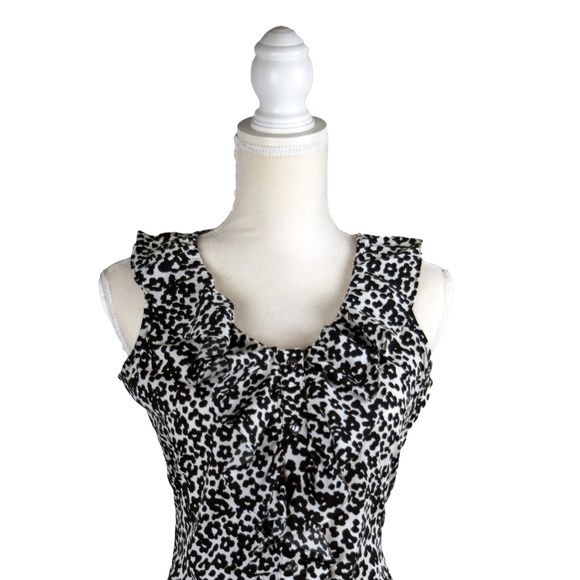 Banana Republic Womens Ruffle Animal Print Tank - Picture 2 of 8